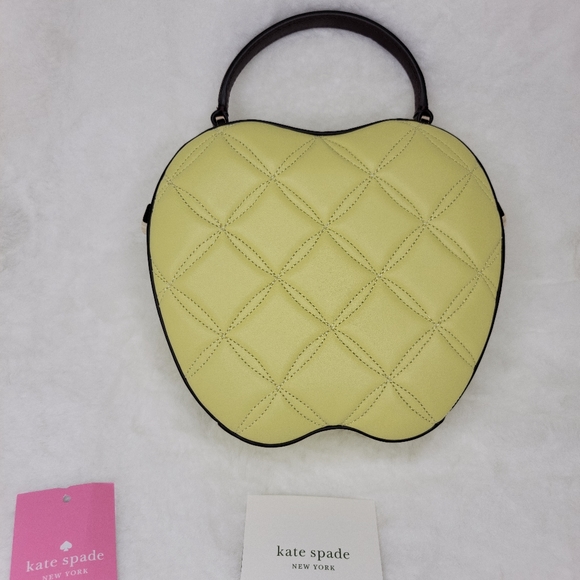 kate spade Bags Nwt Kate Spade Quilted Honeycrisp Green Apple Top Handle Satchel Crossbody